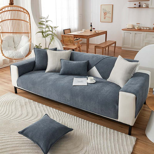 Herringbone Chenille Stoff Möbelschutz Sofa Abdeckung