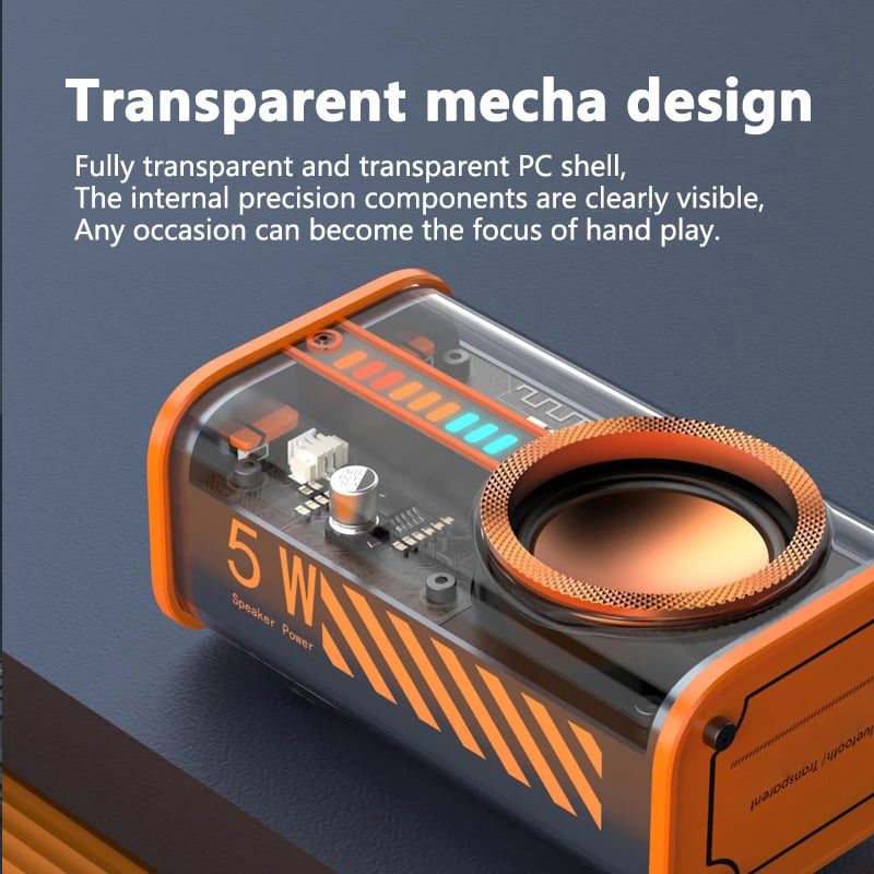 Tokyo Transparenter Mecha drahtloser Bluetooth-Lautsprecher-5
