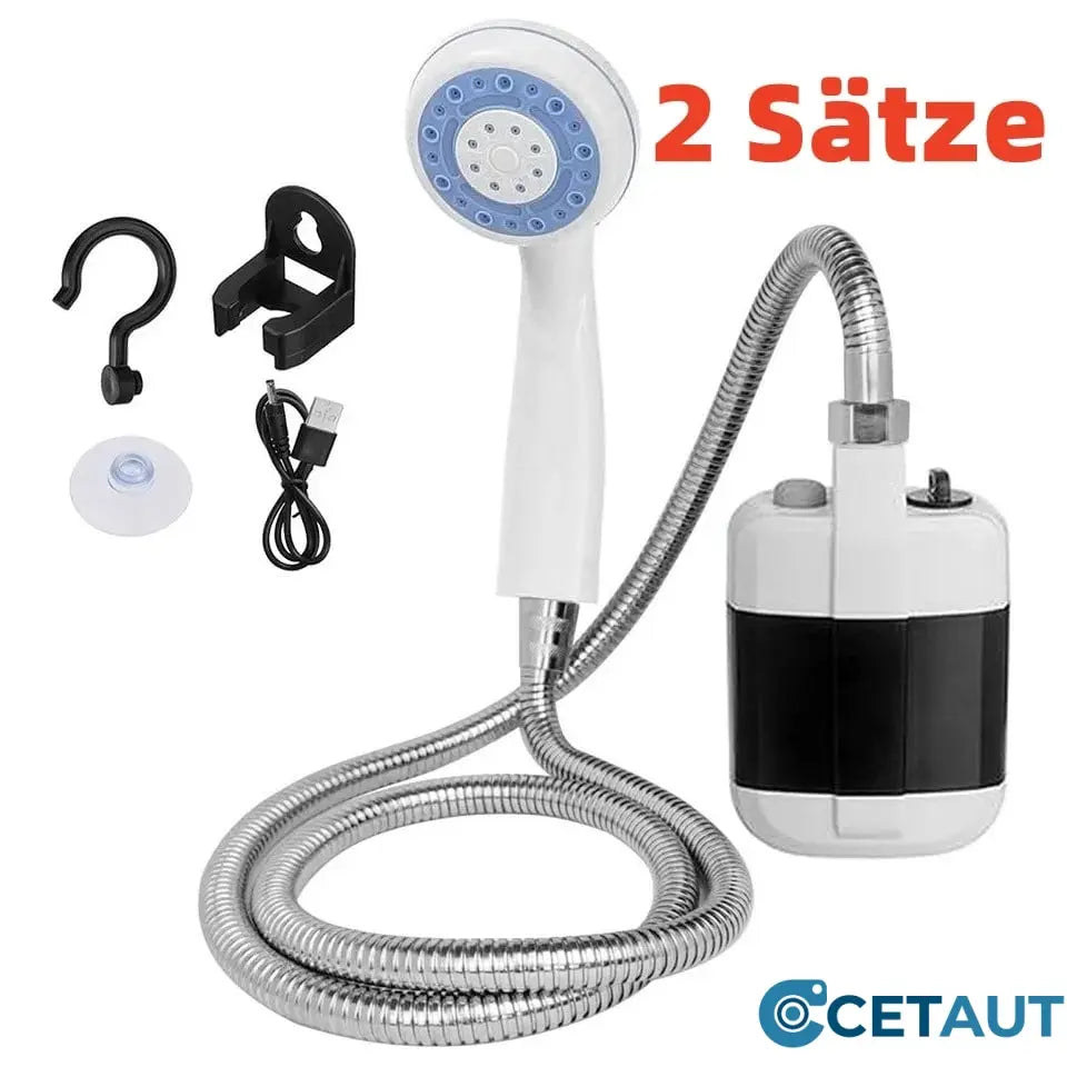 🚿 Frisch bleiben im Freien - 50% OFF - 🔥 Tragbare Campingdusche mit einstellbarem Durchfluss - für eine einfache und bequeme Reinigung im Freien! cetaut
