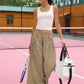 Leicht. Atmungsaktiv. Perfekt für deinen aktiven Alltag-Lässige Cropped-Strandhose mit weitem Bein cetaut