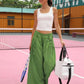 Leicht. Atmungsaktiv. Perfekt für deinen aktiven Alltag-Lässige Cropped-Strandhose mit weitem Bein cetaut