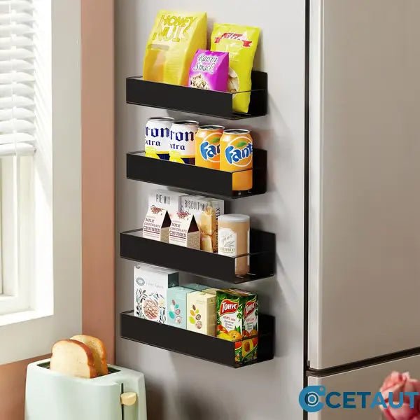 🔥Letzter Tag 49% Rabatt🔥Magnetisches Lagerregal ohne Lochen – Platzsparender Küchen-Organizer cetaut