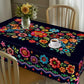 📢📢50 %  RABATT !! ⏰Mexikanische Tischdecke mit Blumenmuster und Wellenrand