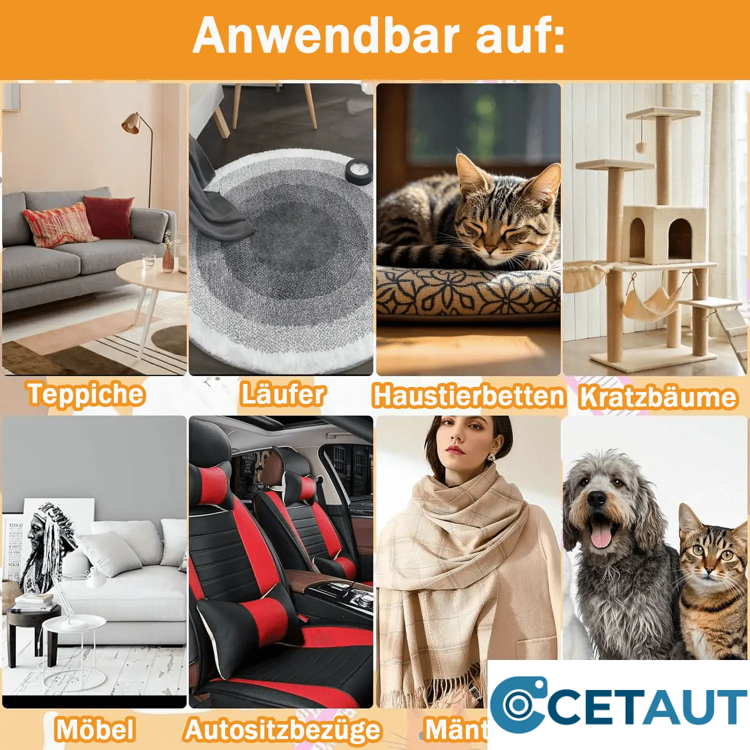 🔥Letzter Tag🐶🐱Doppelseitige Haustierpflegehandschuhe – Sauber, schnell und bequem! cetaut