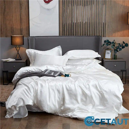 Luxuriöses Bettwäscheset – 4er-Pack (1 Bettbezug + 1 Laken + 2 Kissenbezüge) cetaut