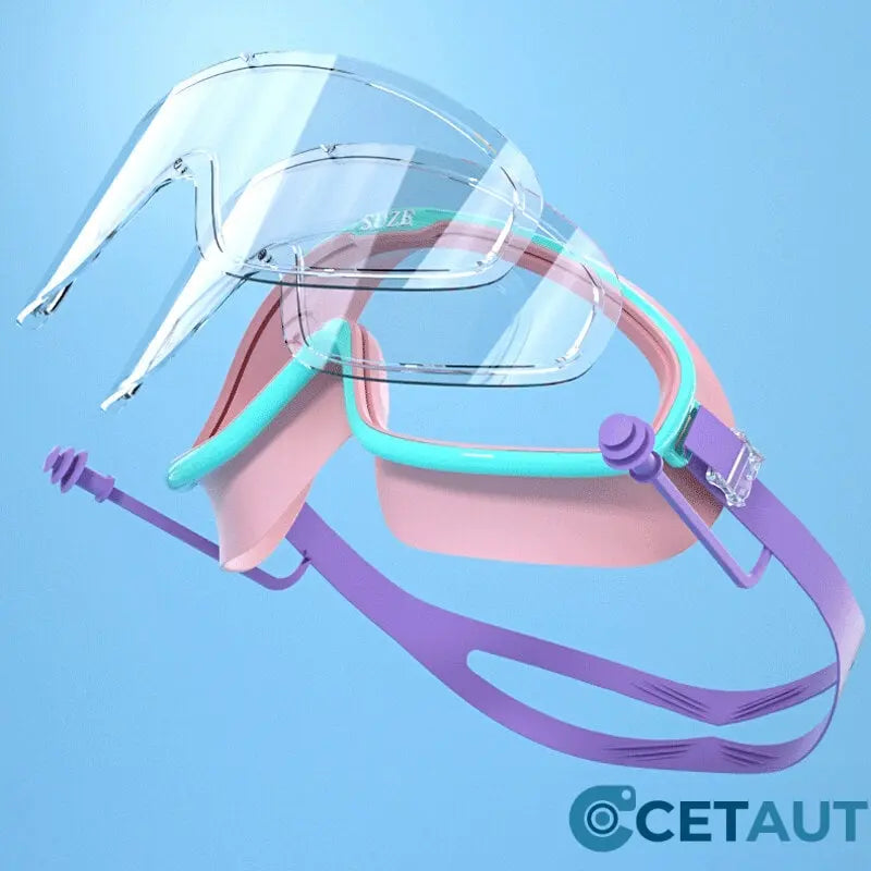 HD große Rahmen wasserdicht und Anti-Beschlag-Schwimmen Goggles cetaut