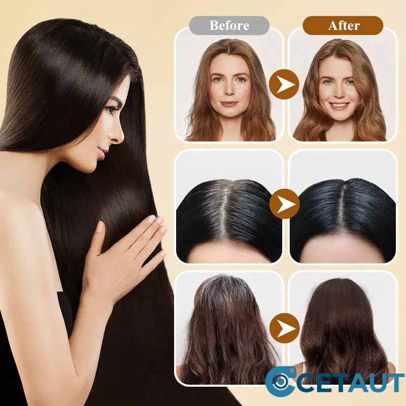 ❤️ Lang anhaltende natürliche Haarfarbe Shampoo cetaut