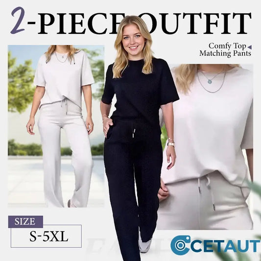 ✨Jetzt im Trend ✨Schickes Oberteil und passende Hose für Damen im 2-teiligen Outfit cetaut