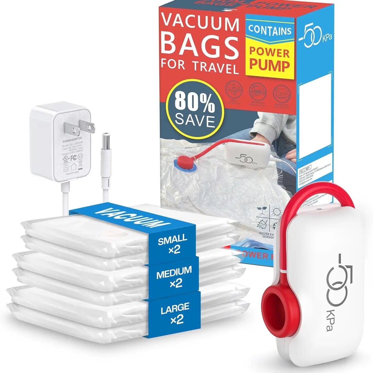 ⏳Begrenzte Zeit 50% Rabatt💥6er-Pack elektrische USB-Vakuum-Kompressionsbeutel – Platz sparen, leicht reisen! cetaut