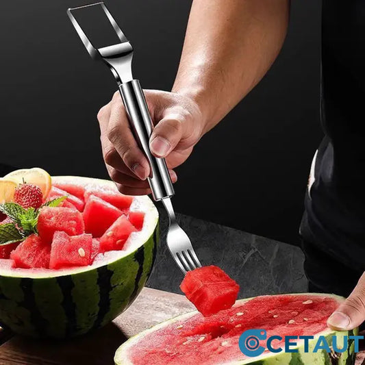 ⏳Begrenzte Zeit 50% Rabatt💥🍉 Mühelose Obstzubereitung-✨ 2-in-1 Obstschneider und -gabel - für schnelles und einfaches Servieren von Obst! 🍓 cetaut