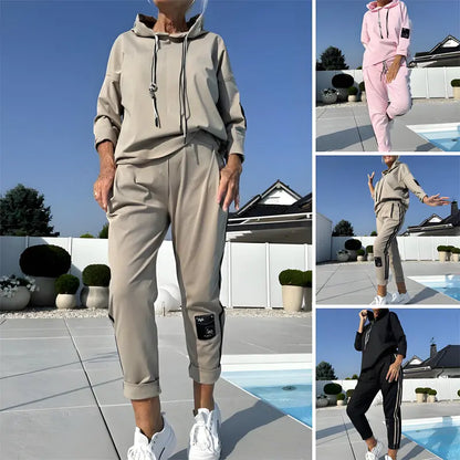 🎊2025 Neue Produkte👗🌟 Damen Hoodie & Jogger-Hose 2-teiliges Set – Bequem, Stilvoll & Vielseitig für Jeden Tag! 🌟 cetaut