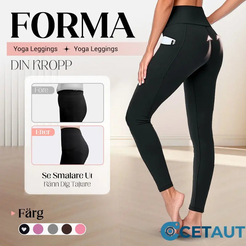 2025 SCHNÄPPCHEN 50% RABATT🌸Hohe Taille Po-Lifting Bauch-Kontrolle Formende Workout-Leggings mit Seitentasche cetaut