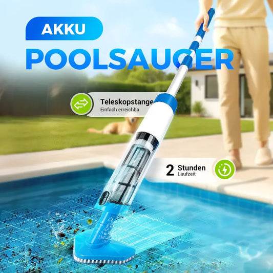 3-in-1 Kabelloser Poolstaubsauger – Leicht, leise & effizient für kristallklares Wasser ✨ cetaut