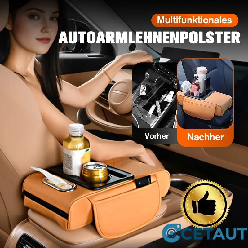🔥50% Rabatt🎁 Multifunktionales Auto-Armlehnen-Kissen cetaut