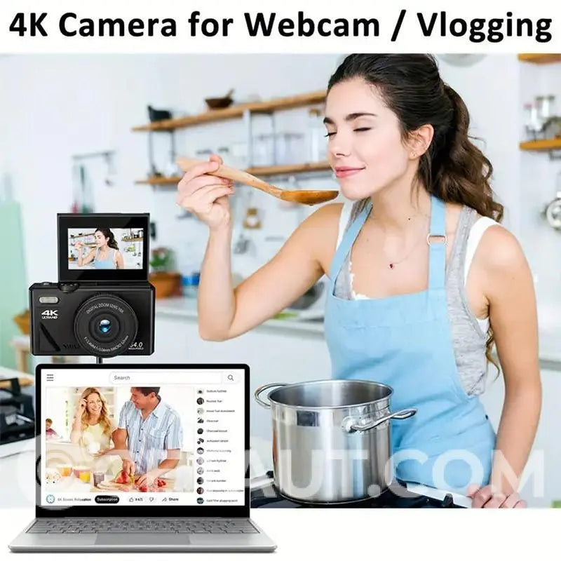 4K HD Flip-Screen Digital Camera✈️32GB-64GB free shipping cetaut