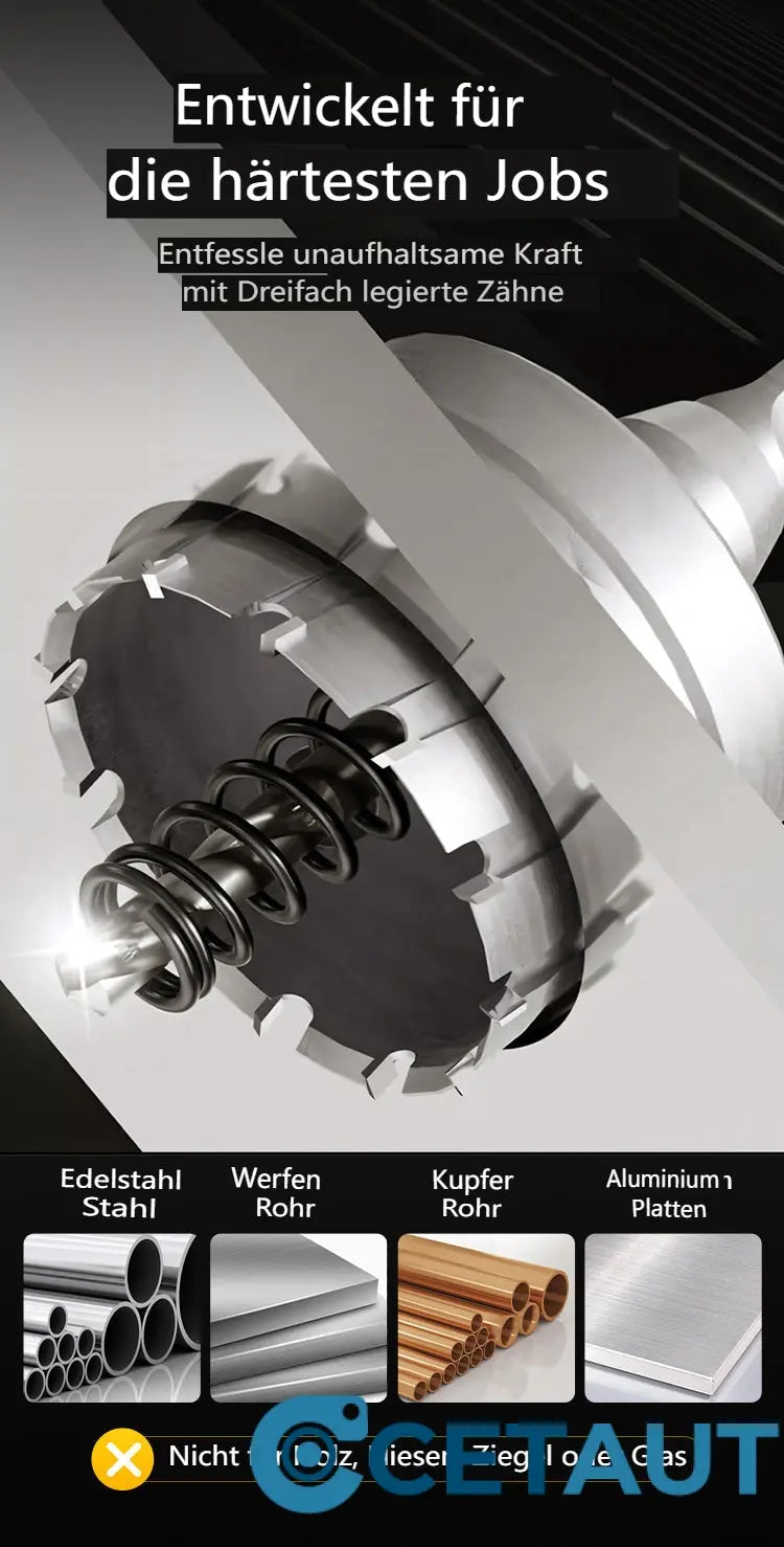Professionelle Metallbohrer für schnelles, sicheres Bohren in Stahl – Made in Germany. Perfekt für Heim und Werkstatt. 🔧 cetaut