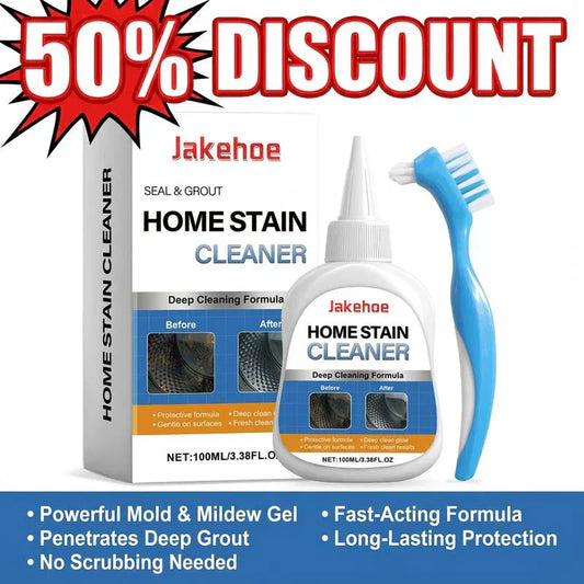 🔥LIMITED SALE -50%!💥 Schimmelentferner-Gel mit Bürstenkopf – Starkes Schimmel- und Fleckenreiniger für Dichtungen, Dusch-Fugen, Fliesenfugen & Badezimmer