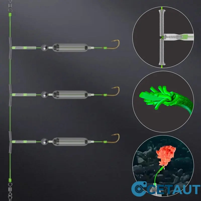 🔥Mehr Kaufen Mehr Sparen🔥3 Haken Anti Drift Bottom Fishing Rig cetaut