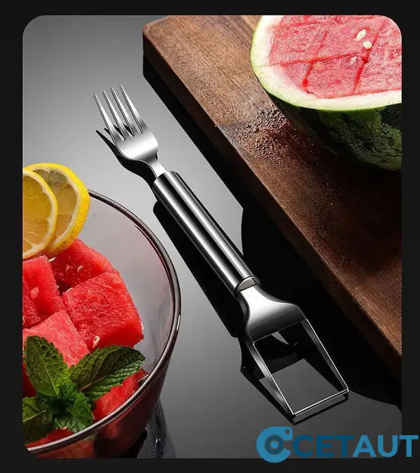⏳Begrenzte Zeit 50% Rabatt💥🍉 Mühelose Obstzubereitung-✨ 2-in-1 Obstschneider und -gabel - für schnelles und einfaches Servieren von Obst! 🍓 cetaut