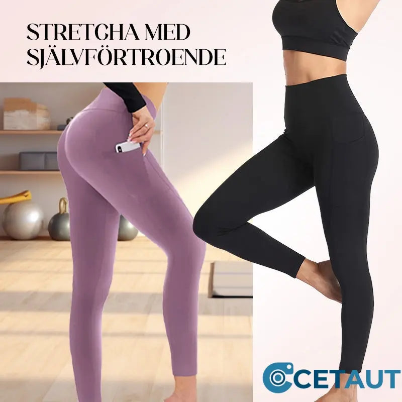 2025 SCHNÄPPCHEN 50% RABATT🌸Hohe Taille Po-Lifting Bauch-Kontrolle Formende Workout-Leggings mit Seitentasche cetaut