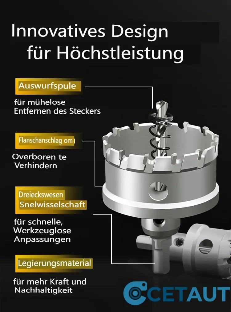Professionelle Metallbohrer für schnelles, sicheres Bohren in Stahl – Made in Germany. Perfekt für Heim und Werkstatt. 🔧 cetaut