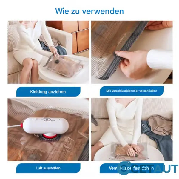🎁 Grote uitverkoop 50% KORTING 🔥 6-delig USB elektrische vacuümpakket – Besparing van ruimte, reizen met weinig bagage! cetaut