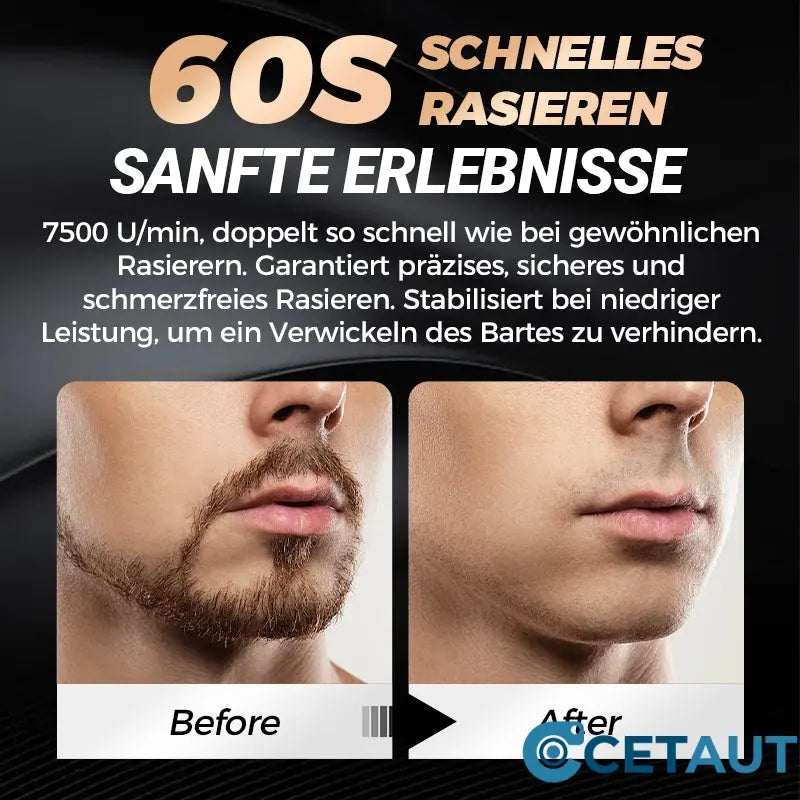 🔋2025 USB-Rasierer für Männer | 💦Wasserdicht & Reise-tauglich | Schnellladung cetaut