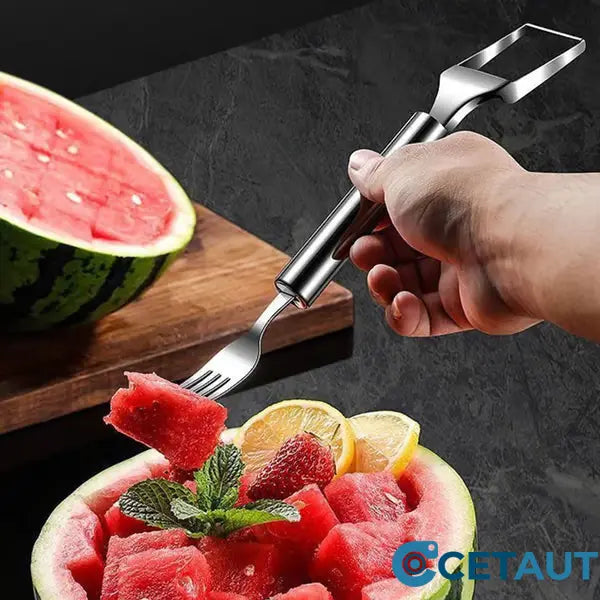 ⏳Begrenzte Zeit 50% Rabatt💥🍉 Mühelose Obstzubereitung-✨ 2-in-1 Obstschneider und -gabel - für schnelles und einfaches Servieren von Obst! 🍓 cetaut