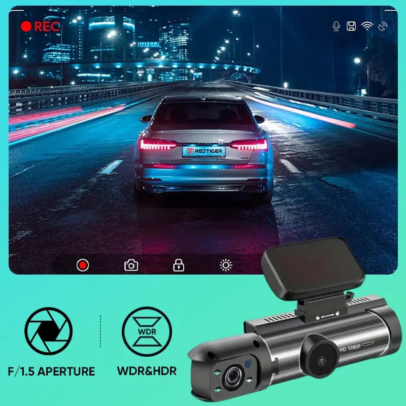 🔥Heißer Verkauf 49% Rabatt🔥Dashcam mit 170° Weitwinkel und 1080p Doppelobjektiv cetaut