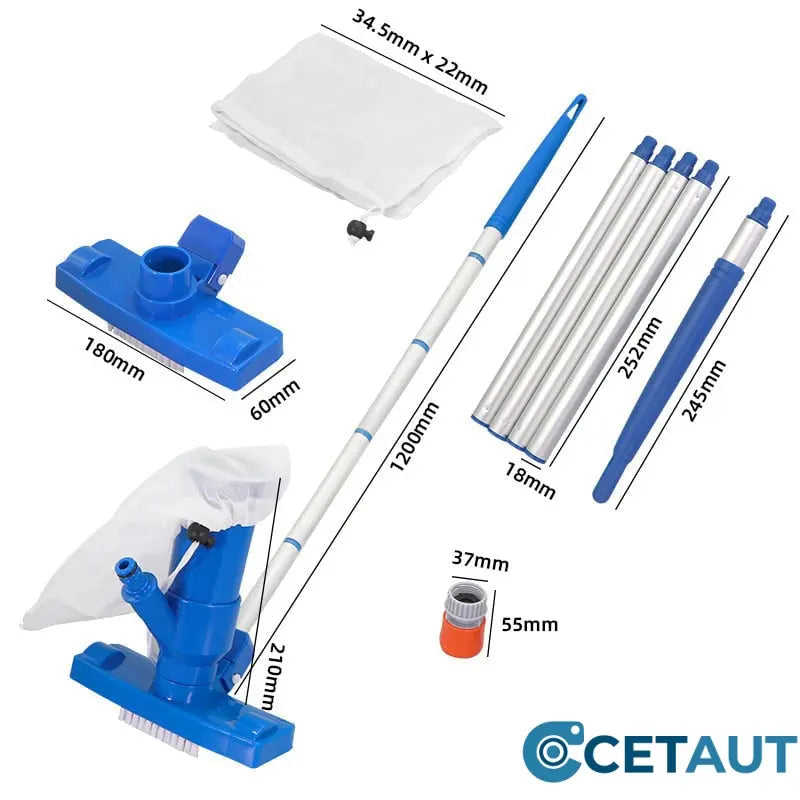 🏊‍♂️Perfekte Poolpflege: Sauber in Minuten – ohne Stress🛠️Powerful Suction Pool Vacuum Jet Kit cetaut