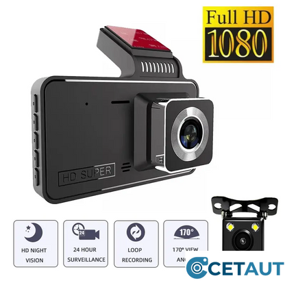 📹 Dual-Lens Dashcam mit 1080P HD & Nachtsicht – 170° Weitwinkel (Aktion: 49% sparen) cetaut