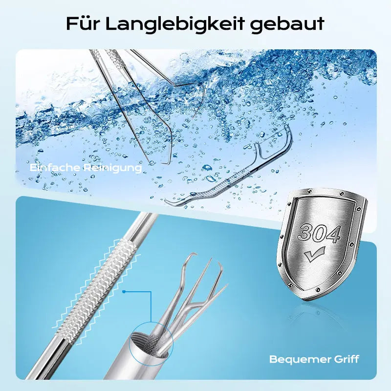 ⚡ Edelstahl Zahnstocher Set | Hygienisch & Langlebig 🦷✅ cetaut