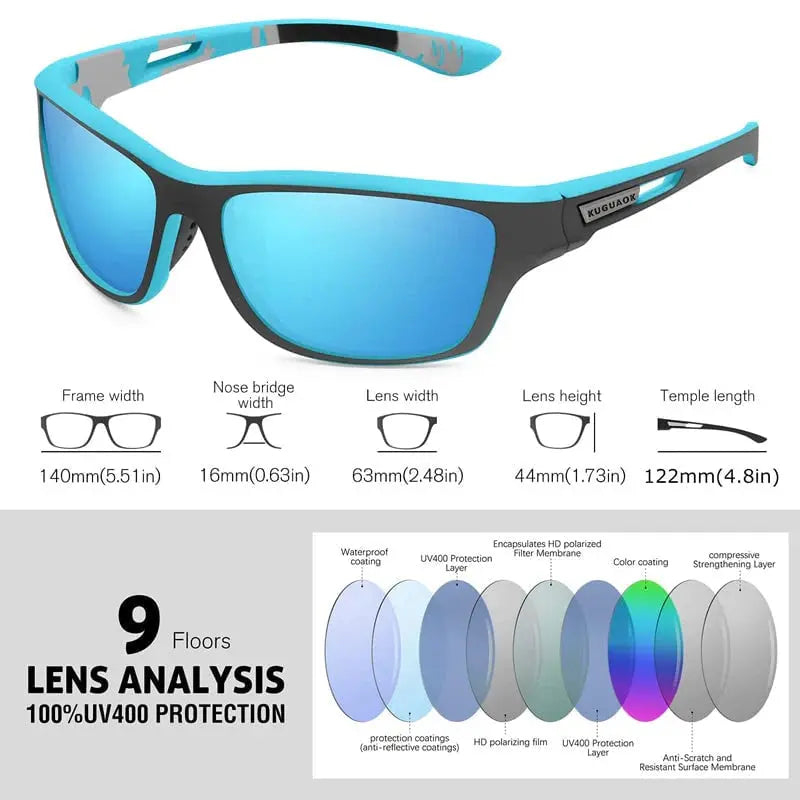 😎POLARISIERTE SPORT-SONNENBRILLE mit TAC-Gläsern UV400 🏅 – Ideal für Autofahren, Angeln & Outdoor (TR90-Rahmen, photochrom, 100% blendfrei)😎 cetaut