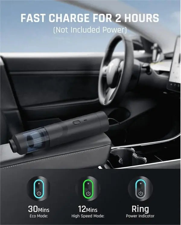 💥Aktion – 50 % Rabatt💥Tragbarer kabelloser Autostaubsauger mit hoher Saugkraft cetaut