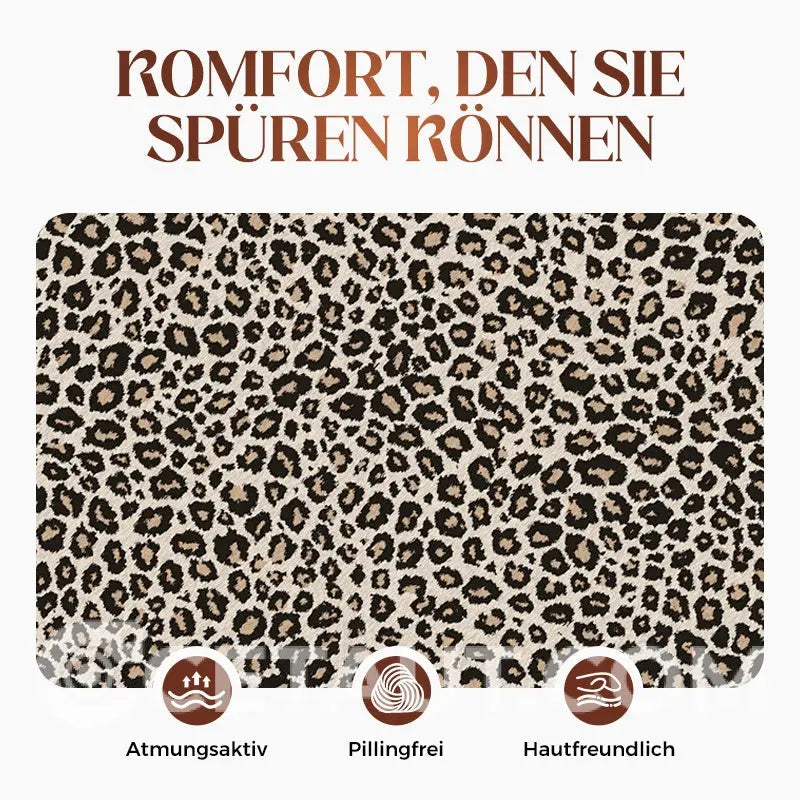 🎉 Sommerschlussverkauf 55% Rabatt 🛍️🏆Trendy Leopard Print V-Ausschnitt Kleid für Frauen mit lockerer Passform cetaut