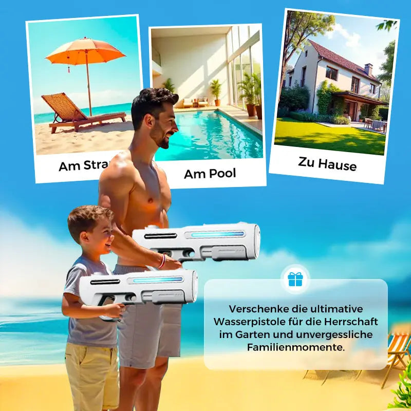 ⏳Begrenzte Zeit 50% Rabatt💥Elektrischer Fernstrahl-Wasserblaster mit LED für Kinder und Erwachsene cetaut