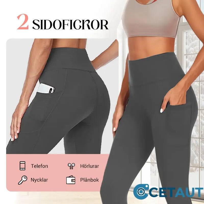 2025 SCHNÄPPCHEN 50% RABATT🌸Hohe Taille Po-Lifting Bauch-Kontrolle Formende Workout-Leggings mit Seitentasche cetaut