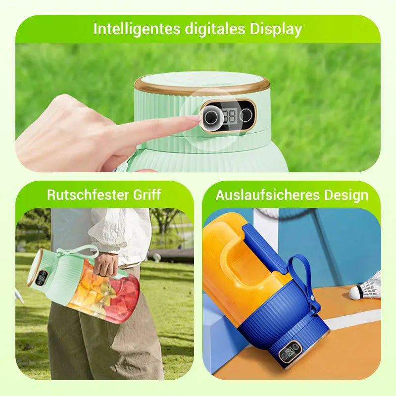 💥💥Sommer Heißer Verkauf ❄️Multifunctional Tragbare Saftpresse Tasse mit Digitalanzeige cetaut