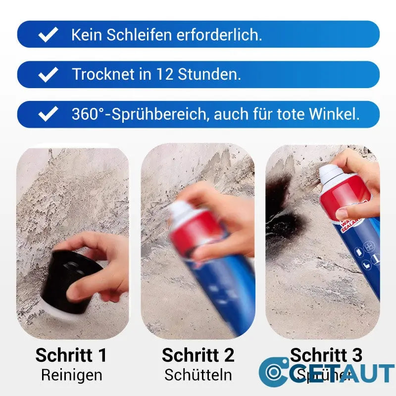 Wasserdichtes Dichtspray zur Abdichtung cetaut