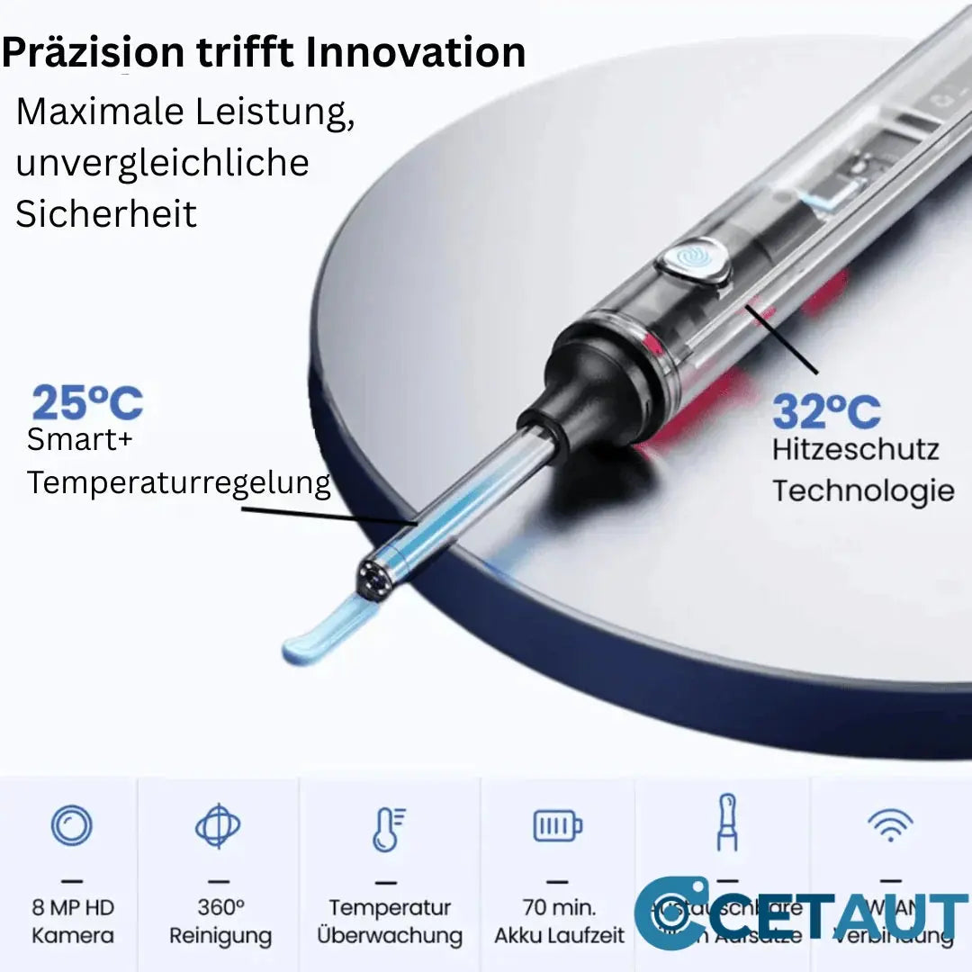 🔍Smartes Ohr-Reinigungstool – Sauber. Sicher. Sichtbar cetaut