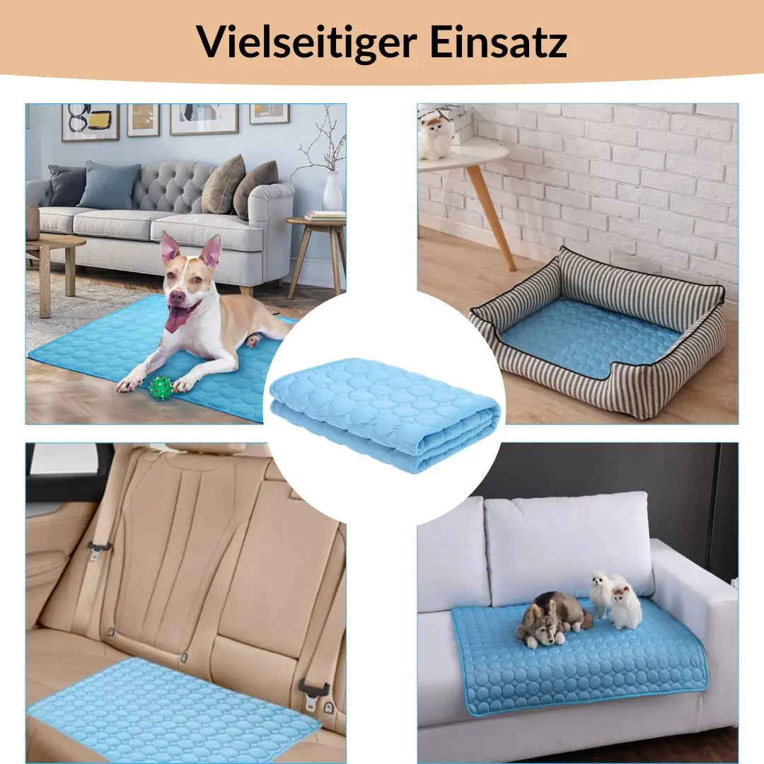 🔥🧊Letzter Tag 49 % Rabatt😍Emmalove Kühlmatte für Hunde & Katzen - Selbstkühlend für alle Haustiere | Extra leicht & geruchlos | 100x70cm Universalgröße🐶🐱 cetaut