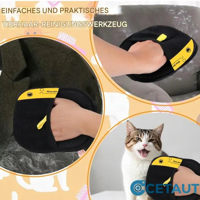 🔥Letzter Tag🐶🐱Doppelseitige Haustierpflegehandschuhe – Sauber, schnell und bequem! cetaut