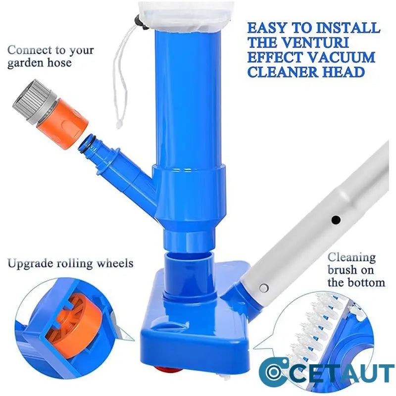 🏊‍♂️Perfekte Poolpflege: Sauber in Minuten – ohne Stress🛠️Powerful Suction Pool Vacuum Jet Kit cetaut