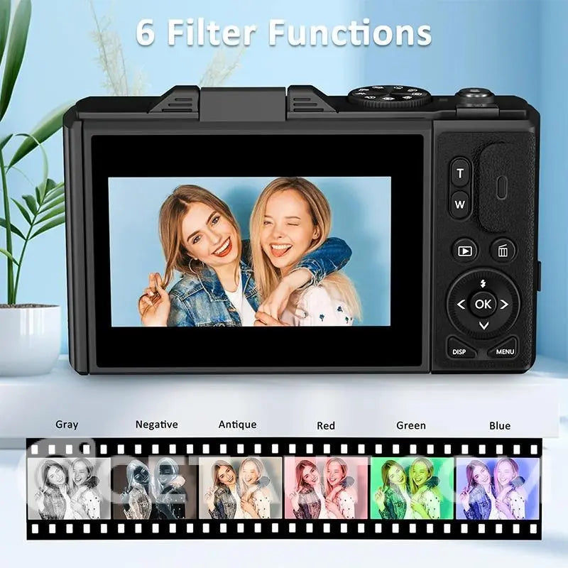 4K HD Flip-Screen Digital Camera✈️32GB-64GB free shipping cetaut