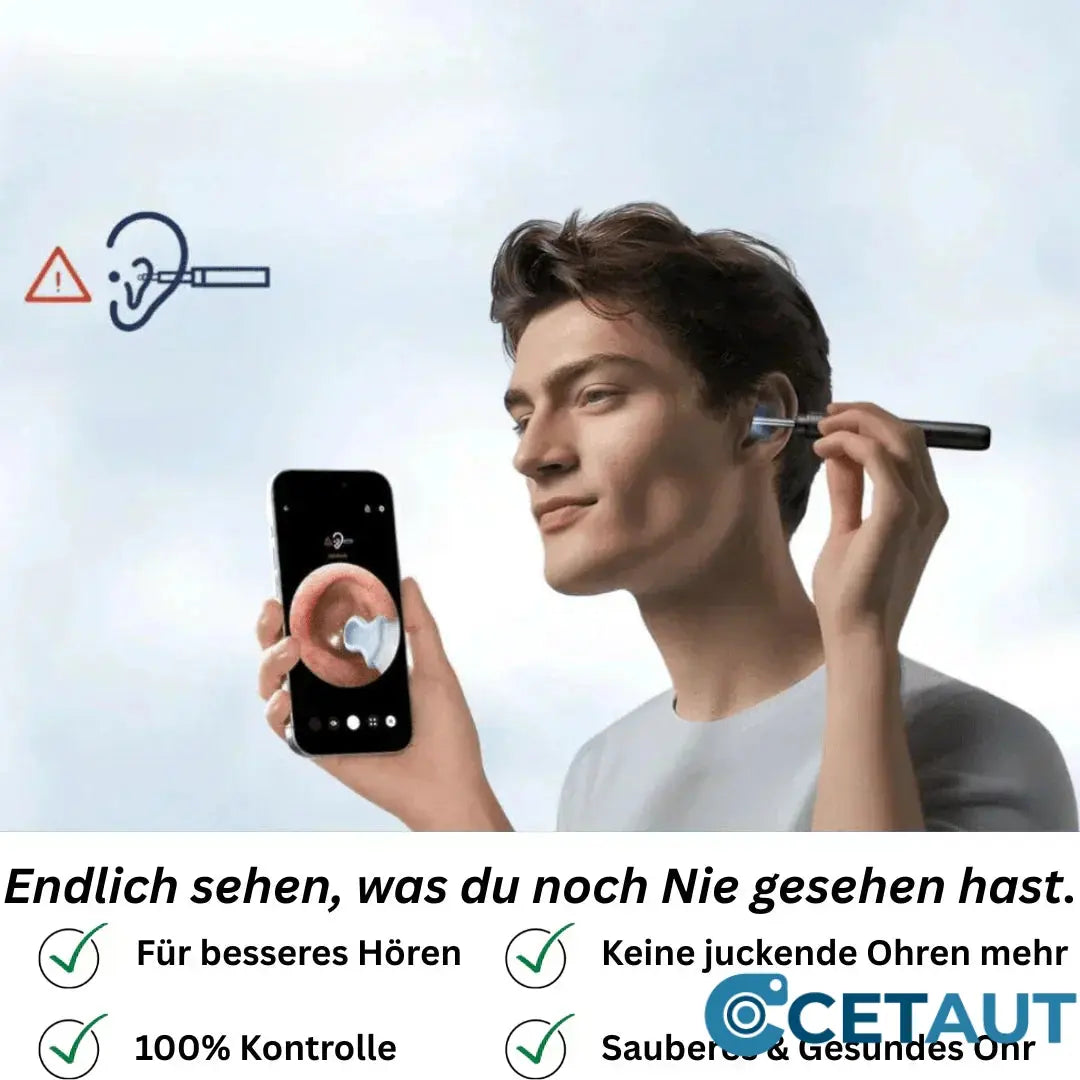 🔍Smartes Ohr-Reinigungstool – Sauber. Sicher. Sichtbar cetaut
