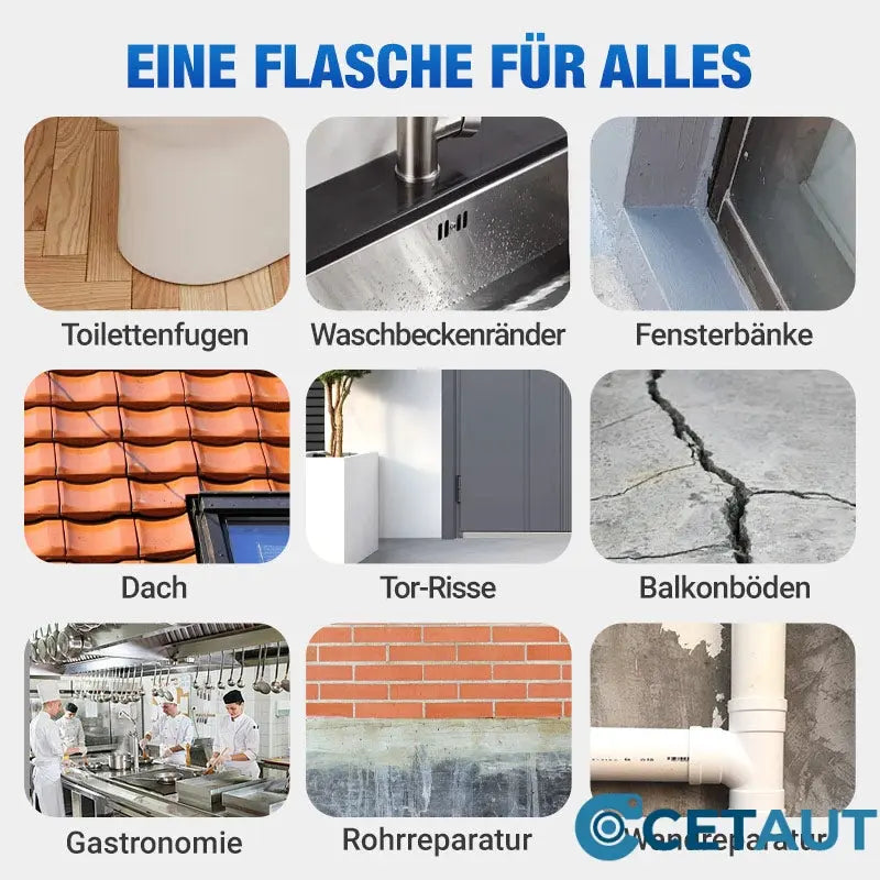 Wasserdichtes Dichtspray zur Abdichtung cetaut