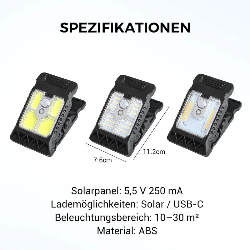 🌿 Solar-Clip-Leuchte mit Bewegungssensor – Jetzt 2 kaufen, 1 gratis! Perfekt für Garten, Balkon & Terrasse! 🏡✨ cetaut