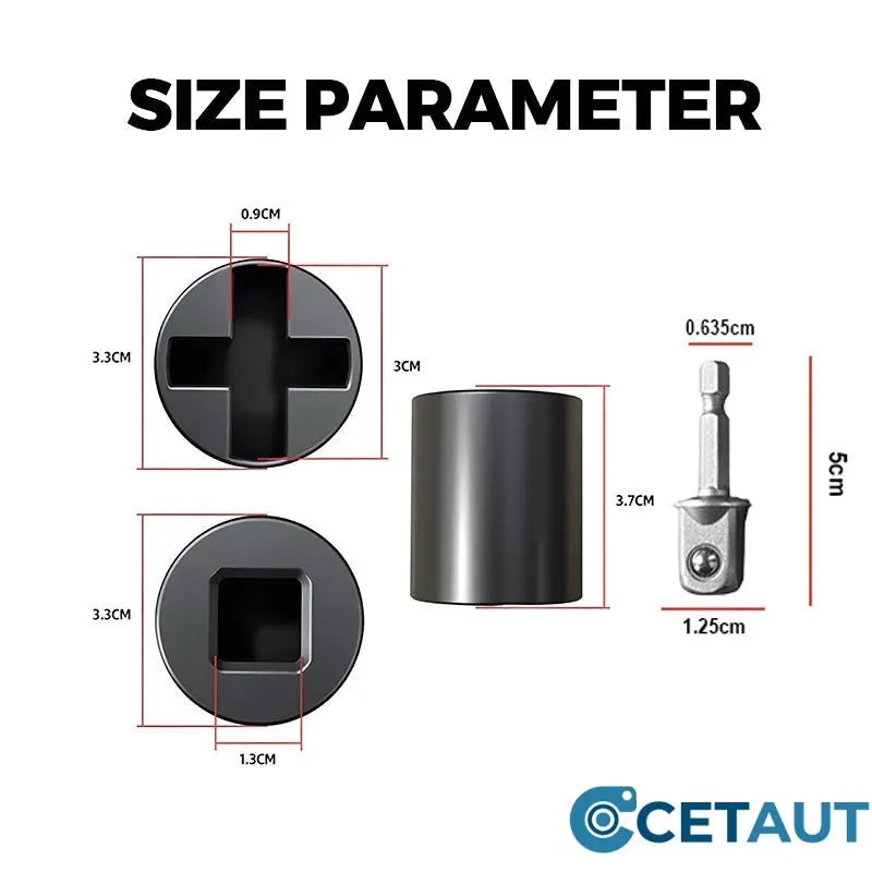 💪 🔧Universal-Klinkenbuchsenadapter für Handbohrmaschine🚗 cetaut