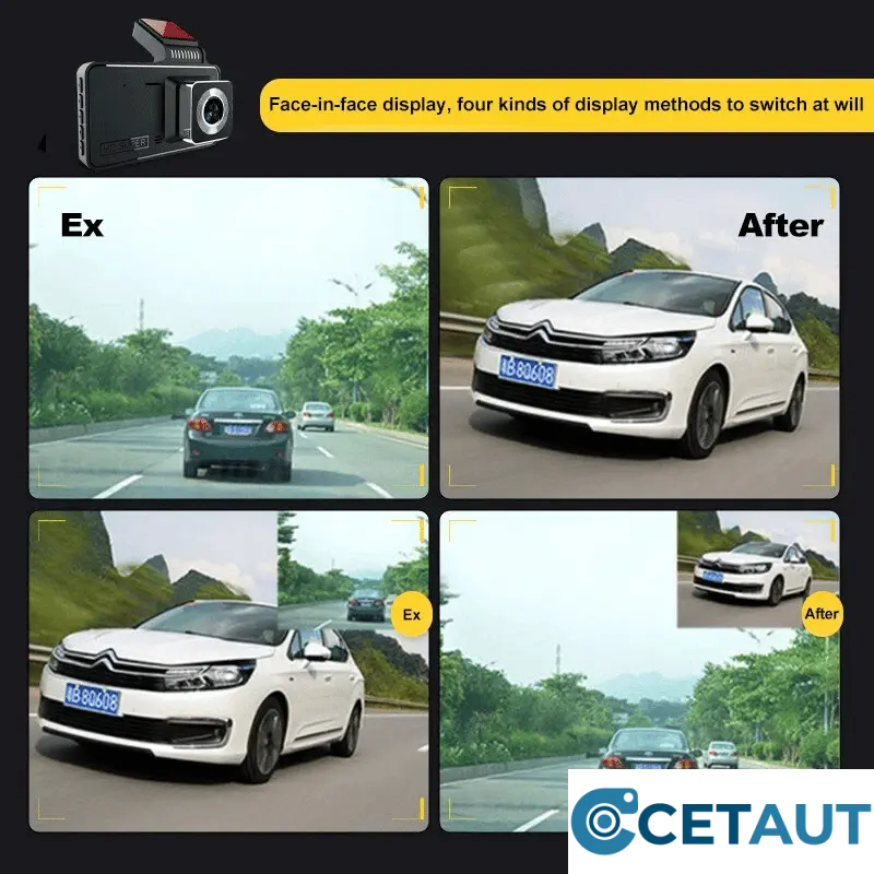📹 Dual-Lens Dashcam mit 1080P HD & Nachtsicht – 170° Weitwinkel (Aktion: 49% sparen) cetaut