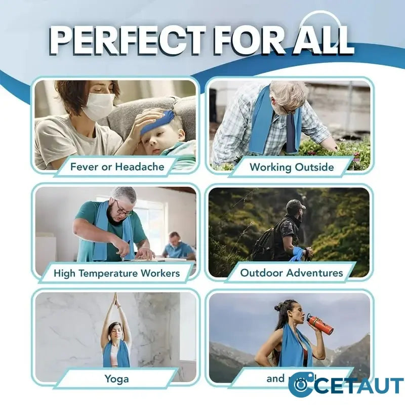 🎁 Kauf 1, erhalte 1 gratis – nur je 6.5€!🔥🔥Saugfähiges Kühlhandtuch, kann überall und jederzeit verwendet werden! cetaut
